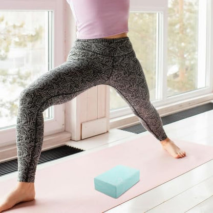 SUPVOX Non-slip Eva Yoga Block for Pilates and Stretching, Lightweight Foam Balance Brick for Women’s Gymnastics and Movement Practice, Camouflage Green Exercise Support