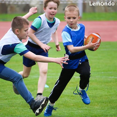 PassCatch Training Football, Enhance Passing Catching Skills, Official & Youth Size(with Pump) - style: Orange 7#(Ages 5-14)