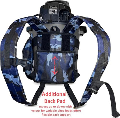Strap Pack - Backpack Harness for Attaching and Hauling Heavy Oversized Loads (Camo) - color: Camo