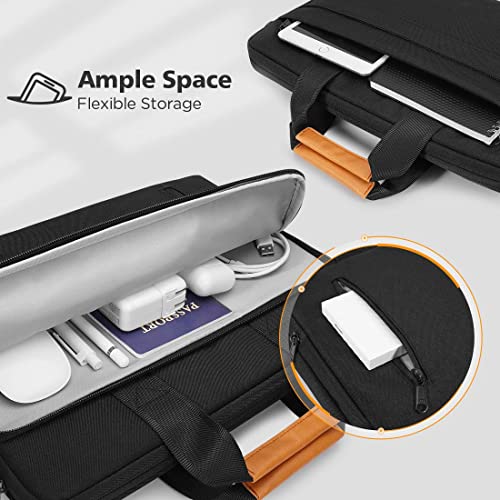 KIZUNA Laptop Bag Case 14 Inch Computer Shoulder Sleeve Briefcase for 15" MacBook air M3 M2 2024/Lenovo Flex 14/14" HP EliteBook 840 G5/14 Yoga Slim 7i Pro X/IdeaPad Slim 3i 14"/Dell,Black - color: Black, size: 14 Inch