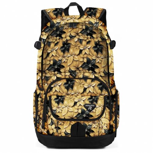 rickyh style School Backpack Travel Bag for Men & Women Lightweight College Back Pack with Laptop Compartmen - color: 04hhua