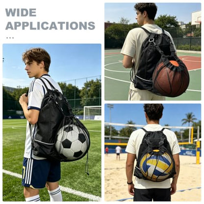 SSZYace Basketball Backpack for Boys Men Women Drawstring Backpack Basketball Bag