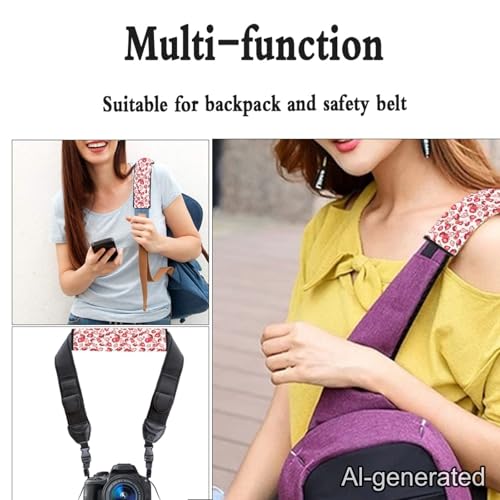 Dreaweet Strawberry Print Seat Belt Cover Pad Cute Seatbelt Covers for Women Girly,Soft Seatbelt Cushion Seat Belt Covers for Adults Kids - color: Strawberry