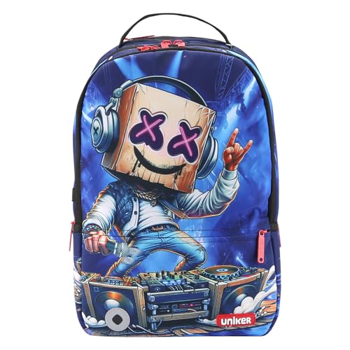 Graffiti Backpack for School, 20L Casual Daypack, Designer Laptop Backpack for 15.6 Inch Laptop - color: Dj