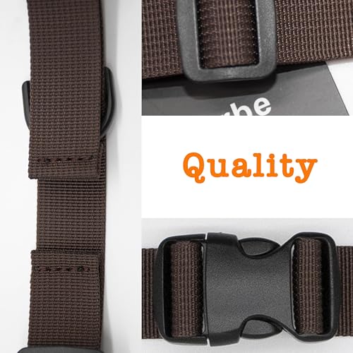 Backpack Chest Strap, Universal Add on Adjustable Sternum Strap, Chest Belt Replacement, with Heavy Duty Quick Release Buckle Clip, for Travel, Hiking, Camping, School - color: Brown
