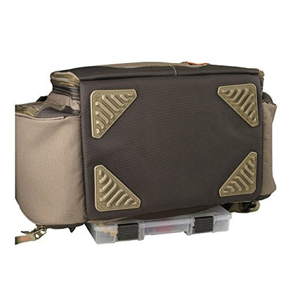 Custom Leathercraft Wild River CLC WT3505 Tackle Tek Mission Lighted Convertible Tackle Bag with Four PT3500 Trays, Small