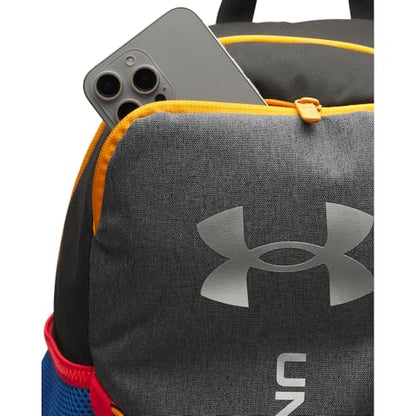 Under Armour Unisex Hustle Sport 6.0 Backpack, (003) Black/Black/Metallic Silver, One Size Fits Most - color: (003) Black / Black / Metallic Silver, size: One Size Fits Most