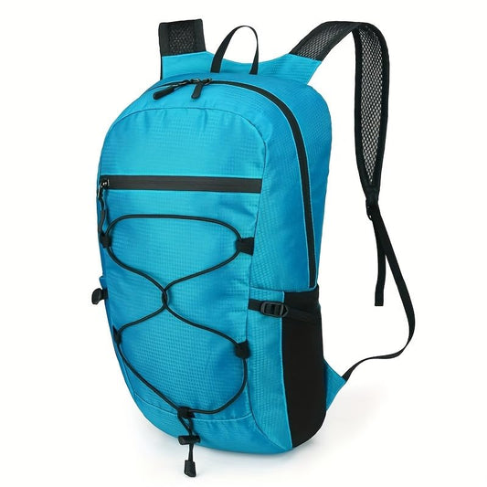 Foldable Hiking Daypack, Compact And Portable Outdoor Sports Backpack, Suitable for Hiking, Travel, Commuting, And Fitness. (Light Blue) - color: Light Blue