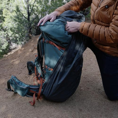Kelty Backpack Rain Cover, Water Proof Cover for Hiking and Backpacking Packs 30 to 105 Liters, Elastic Cinch, Integrated Stuff Pocket, 2024 Update - size: Medium (30-50L)