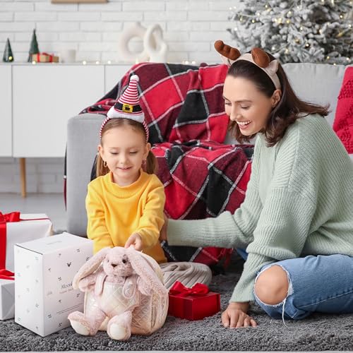 Moonkie Hug & Go™ Bunny Toddler Backpack – Soft Plush Bag with Detachable Toy for Girls Aged 2–4 | Perfect for Daycare, Travel & Birthday Gifts - color: Bunny
