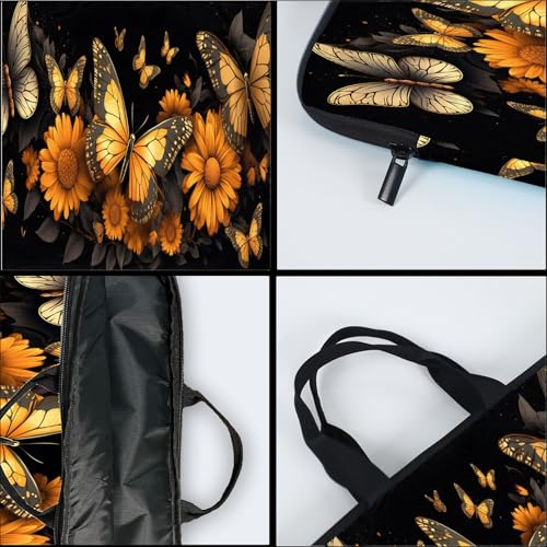 15-Inch Laptop Sleeve – Stylish, Lightweight, Shockproof, Water-Resistant Case for Lenovo, HP, Dell, Asus Notebooks - Flower Butterfly - color: Flower Butterfly