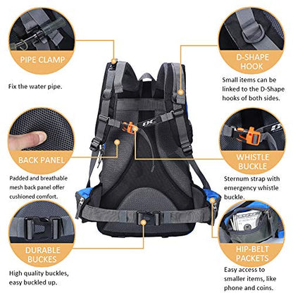 Diamond Candy Waterproof Hiking Backpack for Men and Women, Lightweight Day Pack for Travel Camping | Waterproof - color: Darkblue
