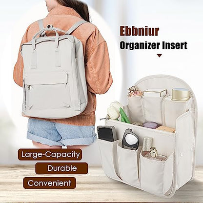 Oxford Fabric Travel Divider Bag Insert - Lightweight, Waterproof Organizer Pouch for Rucksack, Tote, Shoulder Bag (Large) - size: Large
