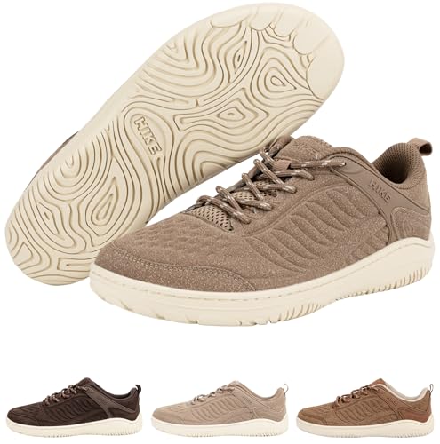 Hike Ridge Plus Barefoot Hiking Shoes, Zero-Drop Low-Cut Trail Shoes for Men & Women, Lightweight All-Terrain Walking Shoes for Natural Comfort - color: Desert Taupe, size: 9-9.5 Wide Women/7-7.5 Wide Men
