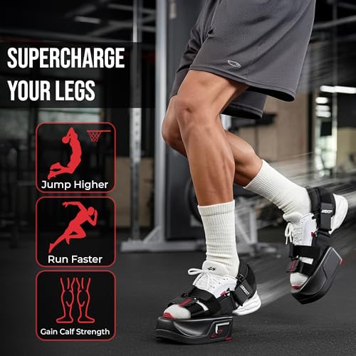 Jump Training System – Vertical Leap Speed & Agility Trainer Improves Foot & Ankle Strength Jump Shoes for Achilles & Plantar Fasciitis Relief - size: US 8-9.5, style: Basic