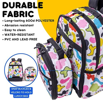 J World Duet Kids Backpack & Lunch Box Set For Boys & Girls Pre-K to Elementary School, Kiddo - color: Kiddo