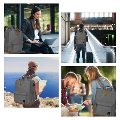 Goloni Small Carry On Travel Backpack with USB Charging Port, Lightweight Water Resistant Mini Carry-on Backpack for Men Women, Compact Personal Everyday Backpack,Grey - color: Grey