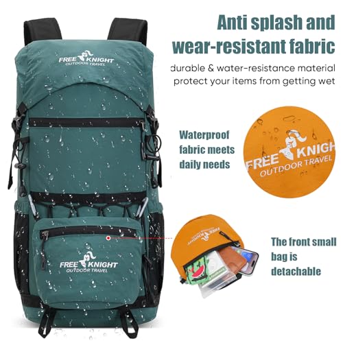 Bseash 30L Lightweight Hiking Backpack, Outdoor Sport Waterproof Travel Bag Daypack for Cycling Climbing Skiing (Blue Green) - color: Blue Green