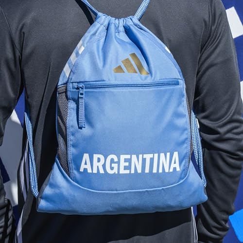 adidas Stadium Sackpack – Drawstring Backpack for Sports, Small Gym Bag, 13L - color: Argentina