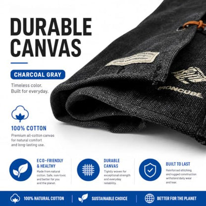 IRONCUBE Tool Pouch, Roll-Up Storage Bag for Hand Tools & Wrenches - style: 12 Pockets Canvas