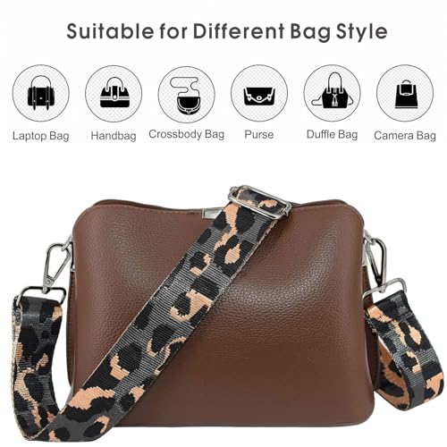 Replacement Purse Strap Shoulder Strap Adjustable Crossbody Strap for Women Crossbody Wide Shoulder Bag - color: Black