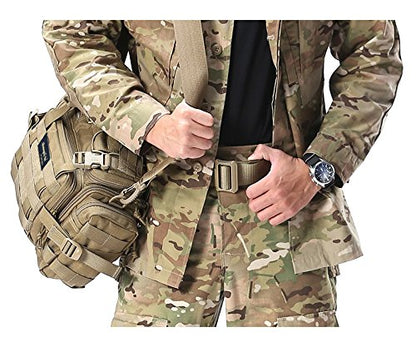 SHANGRI-LA Tactical Range Bag Outdoor Sling Backpack Hiking Fanny Waist Pack - color: Mc