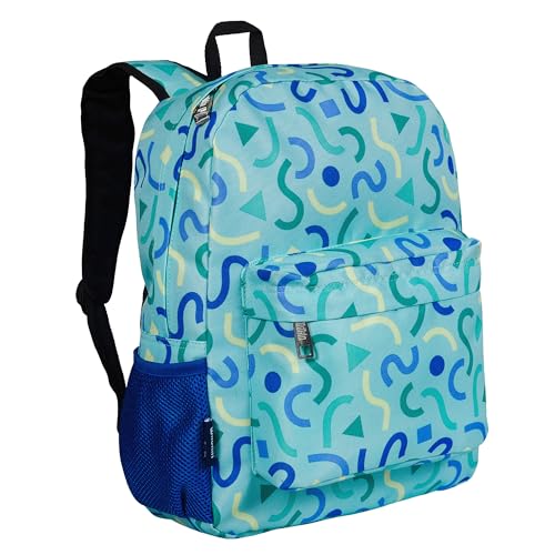 Wildkin Kids 16 Inch Elementary School Backpack for Boys & Girls – Durable Padded Bag with Adjustable Straps for School, Travel & Everyday Use, Multiple Pockets, Ages 6–13 – Confetti Blue - color: Confetti Blue