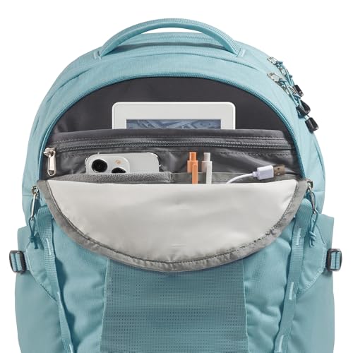 The North Face Women's Recon Everyday Laptop Backpack - Commuter Travel Bag, 18" Laptop Sleeve, Water-Repellent, Blue Eclipse Light Heather/Blue Eclipse, One Size - color: Blue Eclipse Light Heather/Blue Eclipse