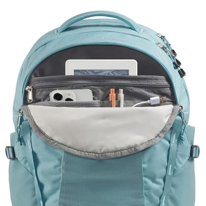 The North Face Women's Recon Everyday Laptop Backpack - Commuter Travel Bag, 18" Laptop Sleeve, Water-Repellent, Blue Eclipse Light Heather/Blue Eclipse, One Size - color: Blue Eclipse Light Heather/Blue Eclipse