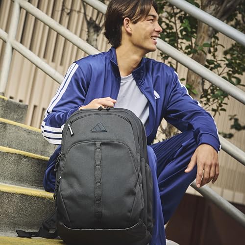 adidas Prime 7 Backpack for Laptop, School and Travel, 37L - color: Silver Dawn Grey/Onix Grey/2