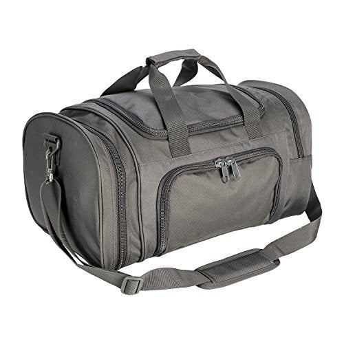 Gym Duffel Bag for Men Sports Duffel Bag with Shoe Compartment (GRAY-Model A) - color: GRAY-Model A