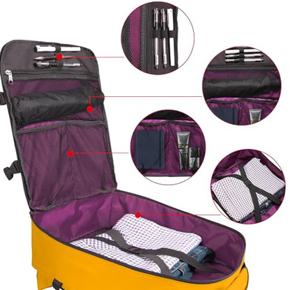Lightweight Under-seat Backpack for Clothes Travel Overnight Women Men, 15.6 Laptop Minimalist Backpack, Stylish and Casual, Papaya - color: Papaya