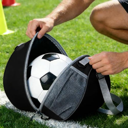 Soccer Backpack, With Smart Storage Solution, 19x25x31cm, Mult-Purpose Ball Bag, Multipurpose Sports Backpack, Waterproof Material, For Volleyball, Gym, Daily Use, Travel, School, Competition, Youth - size: Black