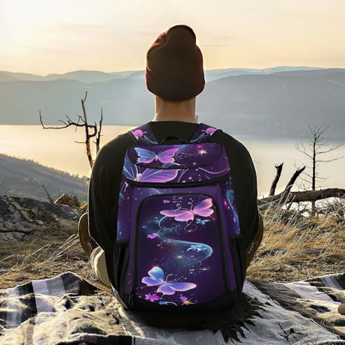 Tropical Pineapples Fruits Cooler Backpack Insulated Leak Proof Beach Cooler Bag Soft Lunch Picnic Hiking Camping Backpack Cooler - color: olive