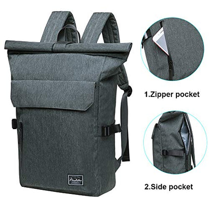 KAUKKO Casual Daypacks&multipurpose backpacks,Outdoor Backpack,Travel Casual Rucksack,Laptop Backpack Fits 15" - color: 12greygreen