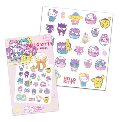 Hello Kitty Backpack with Lunch Box - Bundle with 16" Clear School Bag for Girls, Lunch Bag, Water Bottle, Tattoos, More | Transparent Clear Backpack for Kids School Supplies