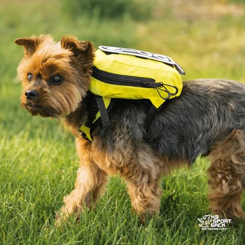 K9 Sport Sack Walk-On - X-Small, Anthracite Black - Ideal for Dogs with 9-12” Back Length - Lightweight, Packable, Backpack-Style Carrier - Includes Compatible Harness & Storage Bag - color: Anthracite Black, style: X-Small (11-13" Neck 11-15" Chest)