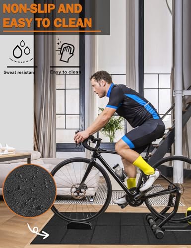 Treadmill Mat 68"x24", WERCHO Foldable Walking Pad Mat for Carpet Hardwood Floors 4mm Heavy-Duty Exercise Equipment Mat for Treadmil Pad,Spin Bike, Elliptical Trainer, Home, Gym - size: 68"L x 24"W x 0.16"Th