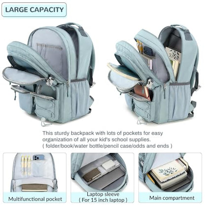 Lohol Multi-Pocket Backpack for School College Travel, Heavy Duty Big Bookbag with 15.6 inch Laptop Compartment (Pink Galaxy - color: Pink Galaxy