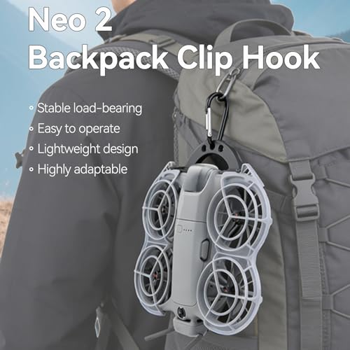 Backpack Clip Hook Mount for DJI Neo 2 Drone Body Portable Storage Desktop Wall-Mounting Fixed Hook Bracket Accessory