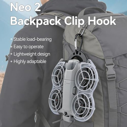 Backpack Clip Hook Mount for DJI Neo 2 Drone Body Portable Storage Desktop Wall-Mounting Fixed Hook Bracket Accessory