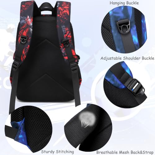 Meisohua Backpack for Boys Elementary Middle School Bags for Boy Kids Bookbags Teenager Casual Daypack Water Resistant Game Backpack - color: Black Game Backpack