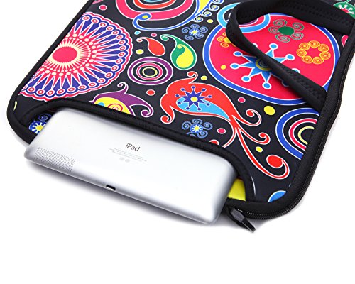 YIDA 15.6-Inch Laptop Shoulder Sleeve Bag Case Carrying bags For 15 15.6" Acer Dell Hp classic colourful - color: Classic Colourful