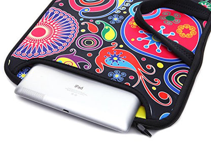 YIDA 15.6-Inch Laptop Shoulder Sleeve Bag Case Carrying bags For 15 15.6" Acer Dell Hp classic colourful - color: Classic Colourful