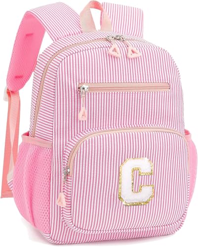 Mini Toddler Backpack for Girls 2-4, Cute Personalized Preschool Kindergarten Backpack for Kids Birthday Gifts (Pink C) - color: Pink, size: Mini-12"H(not fit folder）, style: C