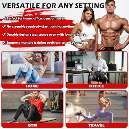 3rd Gen Inner Thigh Leg Train Exercisers 0-100 lbs Adjustable Resistance with Leg Straps Band Pelvic Floor Kegel Hip Exercise Workout Equipment Pilates Women Men - color: Black