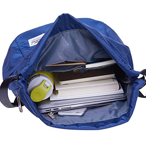 KAUKKO Drawstring Sports Backpack Gym Yoga Bag Shoulder Rucksack for Men and Women(3031-2-BLUE) - color: Blue3031-2