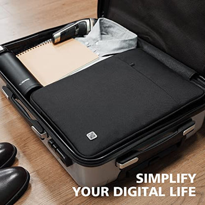 NIDOO 13 Inch Laptop Sleeve 14 inch Computer Carrying Case Bag for 14" MacBook Pro M4 M3 2024/13.5" Surface Laptop 5 6/14" ThinkPad E14 Gen 6 / ThinkPad X1 Carbon Yoga/HP ZBook Firefly 14,Black - color: Black, size: 12.5-13 Inch / 2017 New MacBook Pro