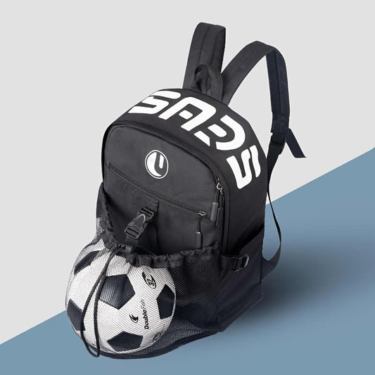Basketball Backpack with Separate Ball Compartment & Shoe Storage - Durable Sports Bag for Kids & Youth, Water-Resistant Gym Bag for Soccer, Volleyball, and Basketball Gear Training - color: Black