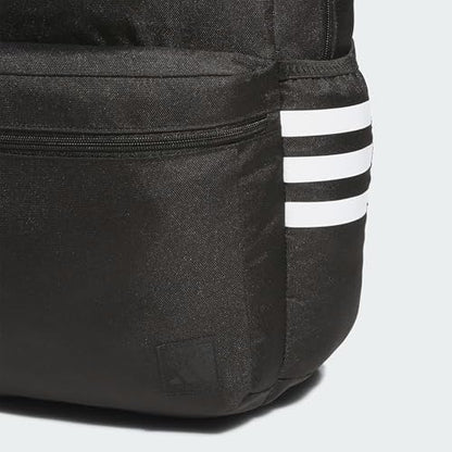 adidas Classic 3-Stripe Backpack for Laptop, School and Travel, 28L - color: Black/5.0